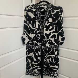Diana Von Furstenberg Knee Length Dress, Size 6